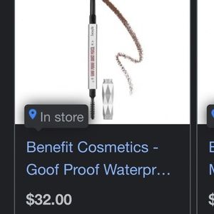 Benefit brow pencil goof proof waterproof